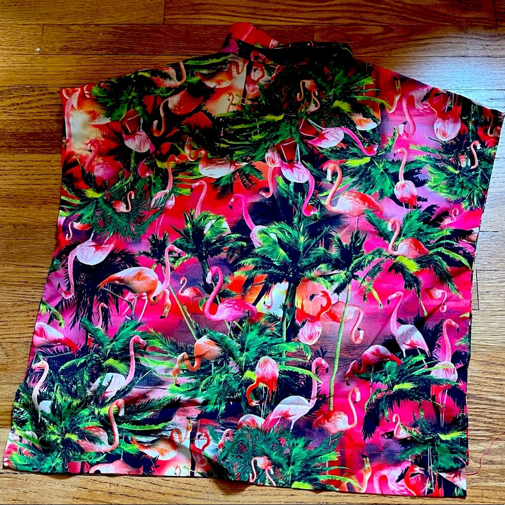 Flamingo button down top - Picture 3 of 3
